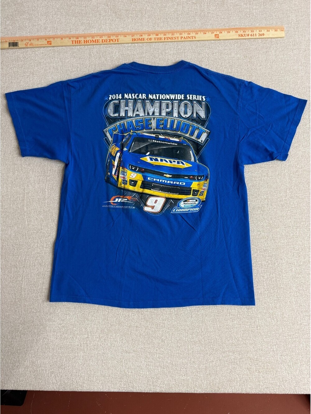 Chase Authentics Chase Elliott 2014 NASCAR Champion T-Shirt Mens XL Blue